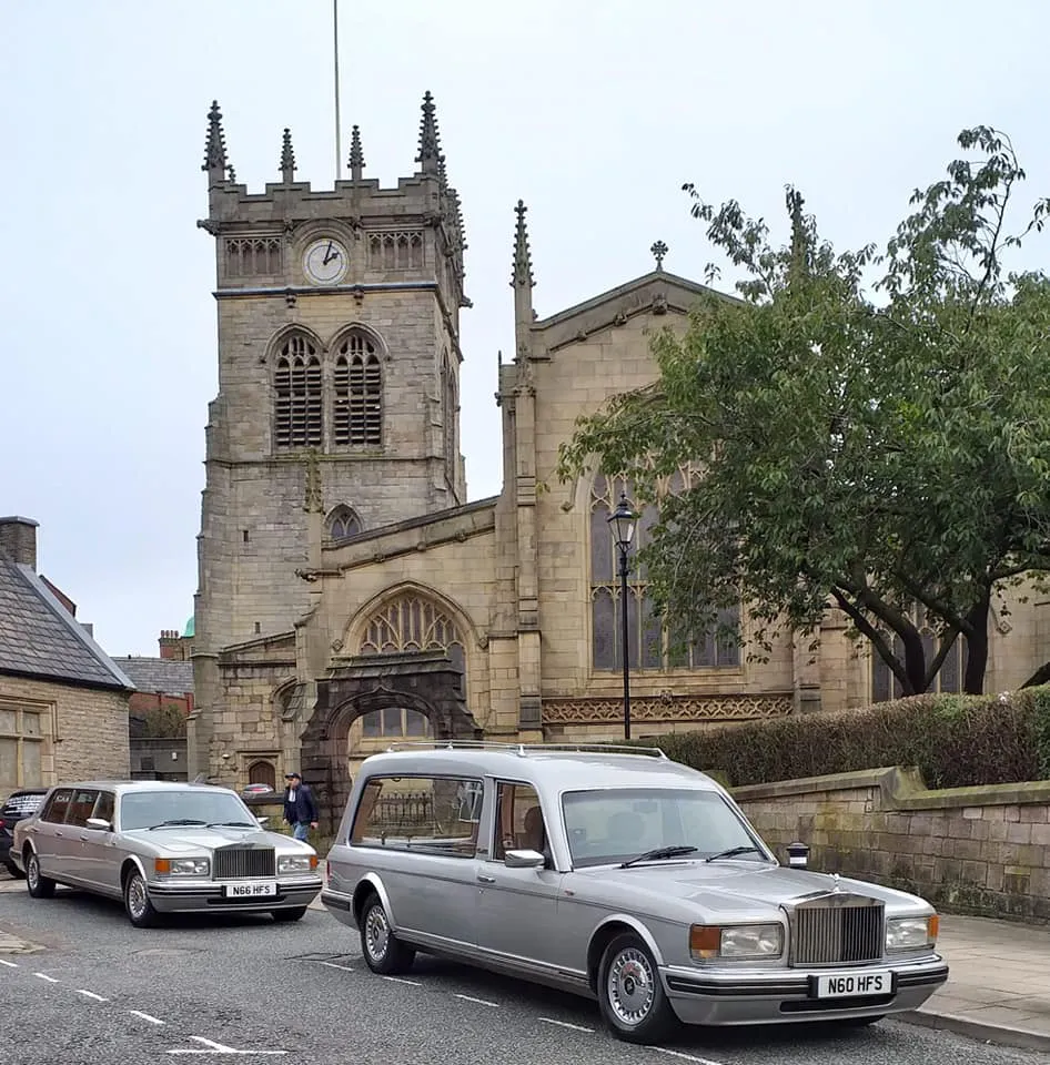 Funeral service at church